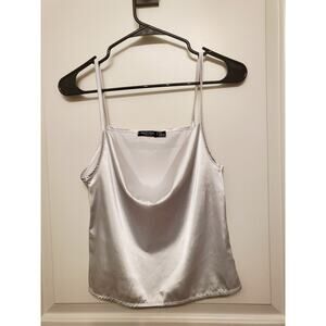 Nasty Gal Dress Silky Top Pearlescent Size 0